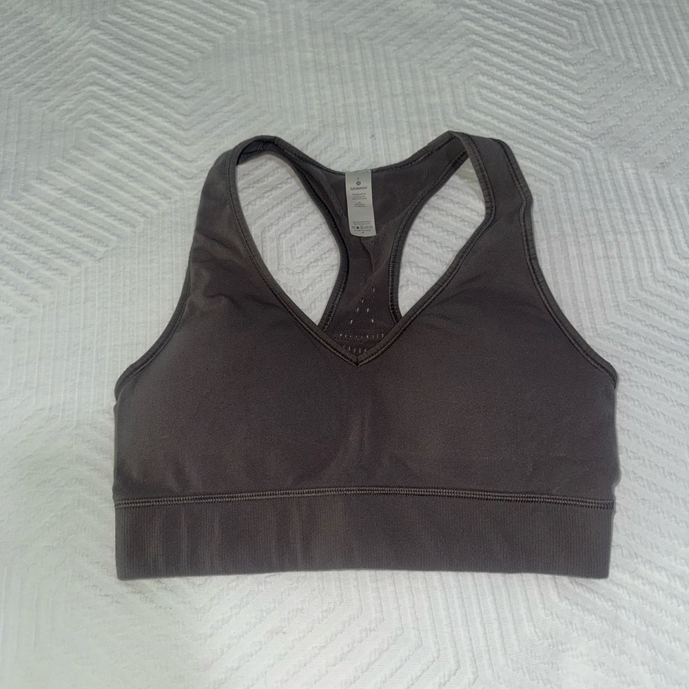 Lululemon Athletica Gray Racerback Sports Bra